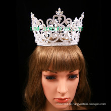 Clear Stone Tiara Coroa de strass completo para Pageant